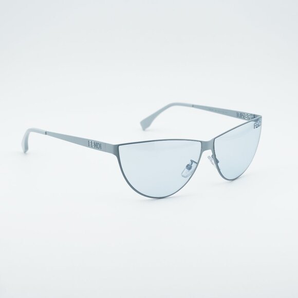 Fendi FE40138U 85V Sunglasses Blue Cat Eye Frame, Blue Lenses main image 11
